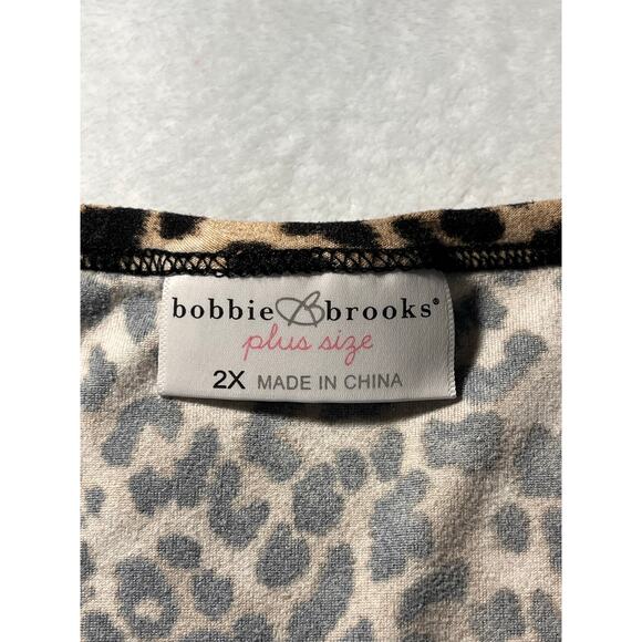 Bobbie Brooks Leopard Print Tank Top Women’s 2X Animal Print Y2K Style Shirt - Picture 4 of 8